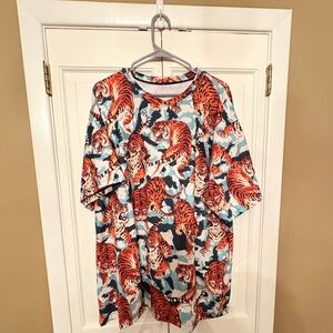 EUC  BLACKMILK TIGER PRINT OVERSIZED BIG TEE -XL